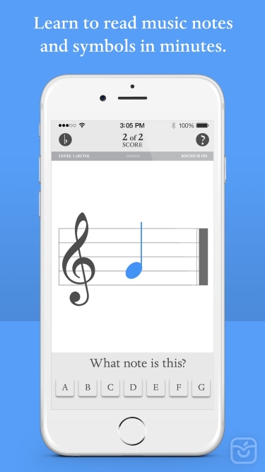 تصاویر Music notes flash cards app