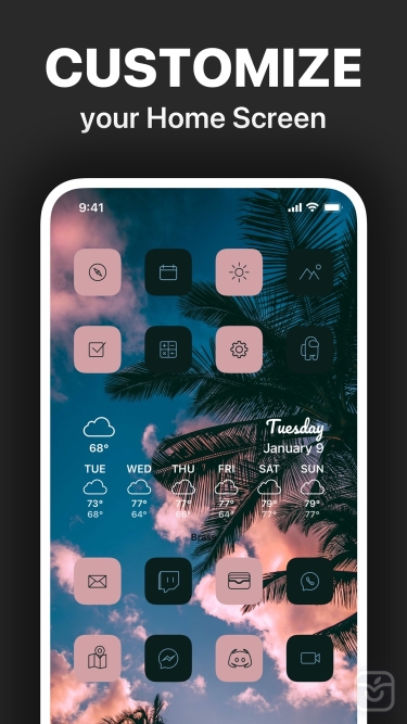 تصاویر Brass - Icon Themes & Widgets++| آنلاک شده