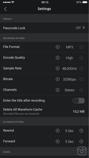 تصاویر AVR X PRO - Voice Recorder ++