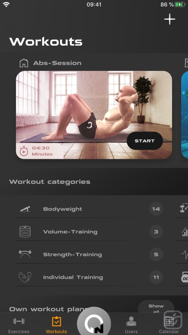 تصاویر Gymnotize Fitness Workout App