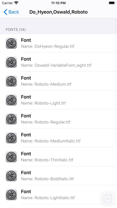 تصاویر Custom Fonts - Font Installer