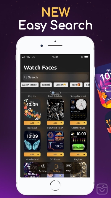 تصاویر Watch Faces Gallery & Widgets