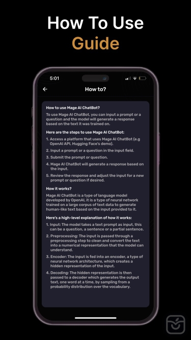 تصاویر Mage AI Chatbot ++