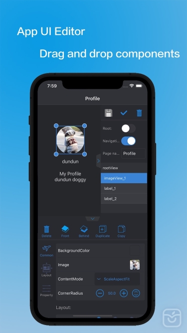 تصاویر App Design to Code