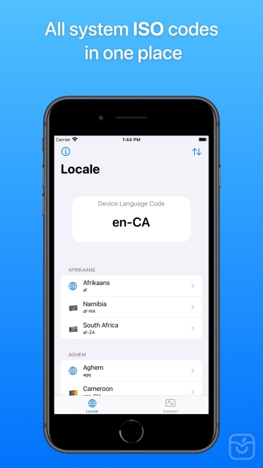 تصاویر Locale: System ISO Codes
