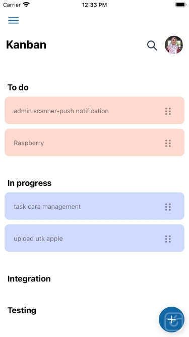 تصاویر Cara Task Management