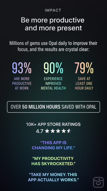 تصاویر Opal: Screen Time for Focus ++