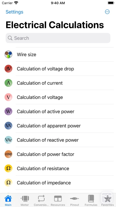 تصاویر Electrical Calculations ++