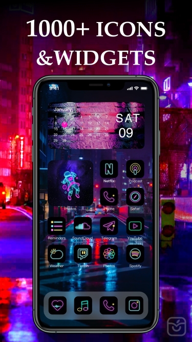 تصاویر Themes: Fancy Widgets, Icons