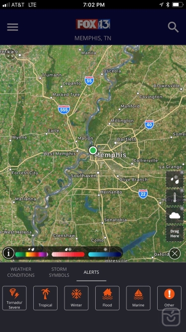تصاویر FOX13 Weather App