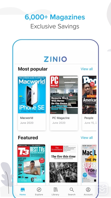 تصاویر ZINIO - Magazine Newsstand
