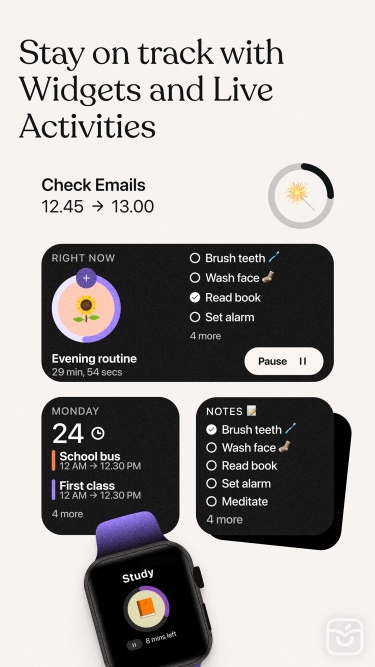 تصاویر Tiimo - Visual Daily Planner ++
