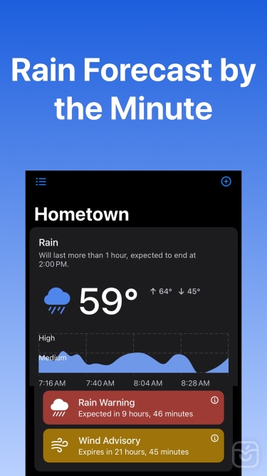 تصاویر Rain Viewer: Weather Radar Map ++