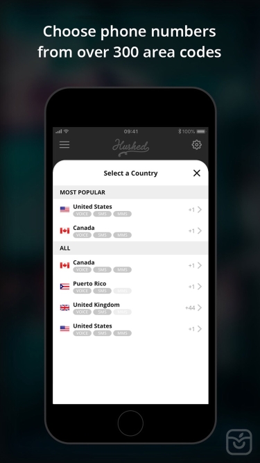 تصاویر Hushed: UK Second Phone Number ++