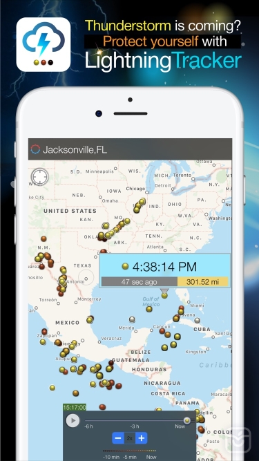 دانلود اپلیکیشن Lightning Tracker برای آیفون | آی اپس - اپ استور ایرانی