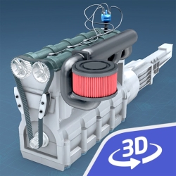 لوگو Four-stroke Otto engine 3D