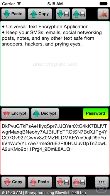 تصاویر Paranoia Text Encryption PRO