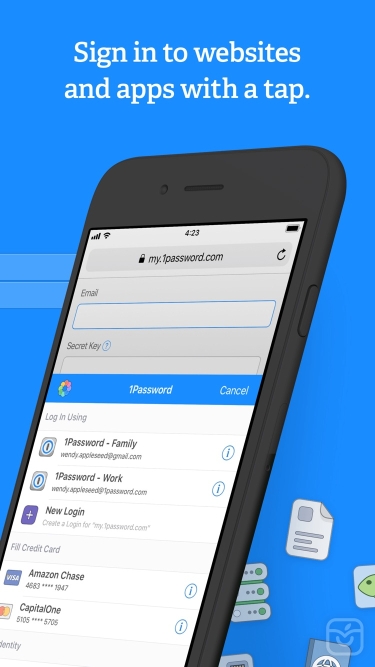 تصاویر 1Password - Password Manager