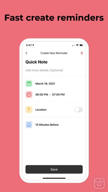 تصاویر ItsTime - Smart Reminder