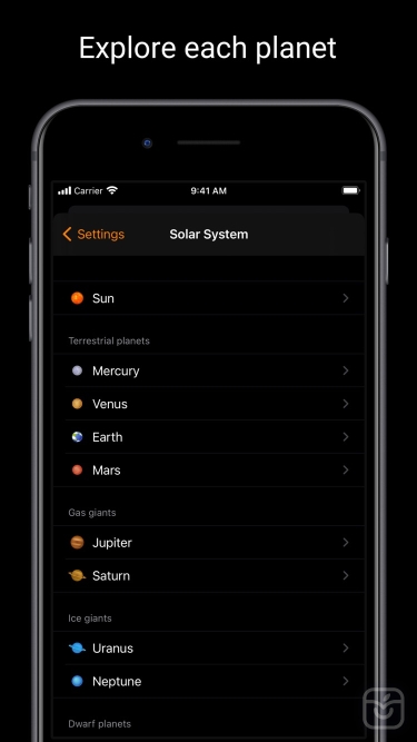 تصاویر 8Planets: Solar System Viewer ++