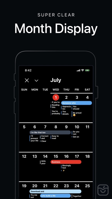 تصاویر Vantage Calendar ++