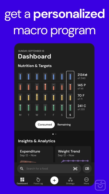 تصاویر MacroFactor - Macro Tracker ++