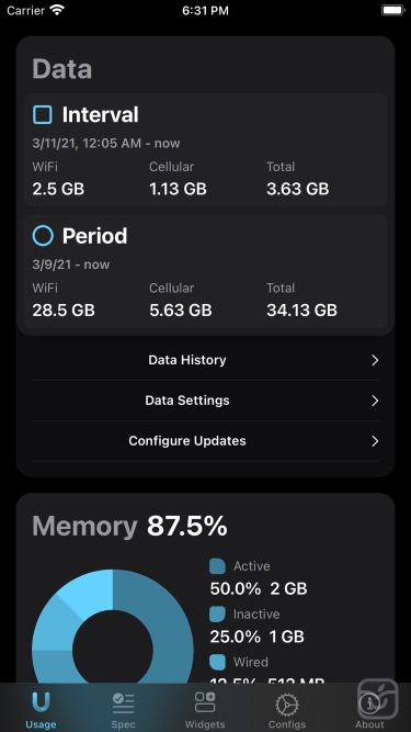 تصاویر Usage Widgets ++