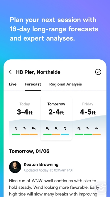 تصاویر Surfline: Wave & Surf Reports
