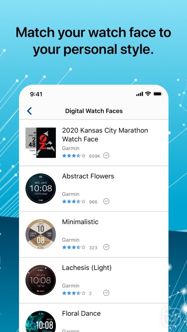 تصاویر Connect IQ™ Store