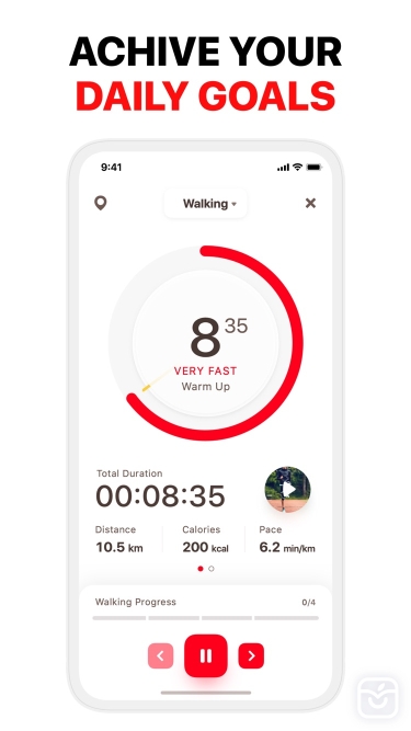تصاویر WalkFit: Walking App & Tracker