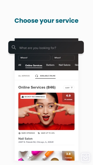 تصاویر Booksy for Customers
