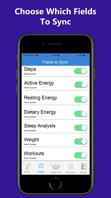 fitbit to apple health sync