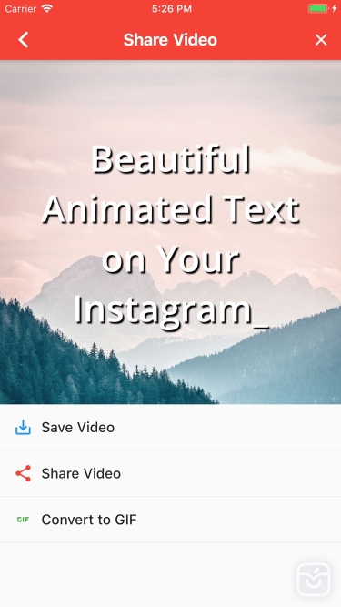 تصاویر Animated Text for Instagram