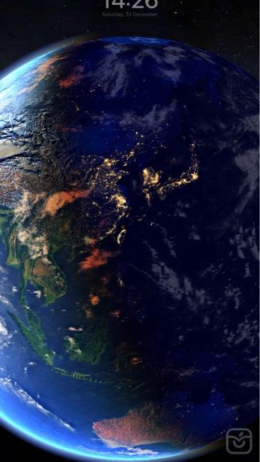 تصاویر 3D Earth & moon, sun and stars ++