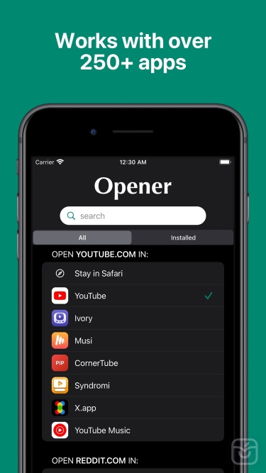 تصاویر Opener - Open Websites in App  ++