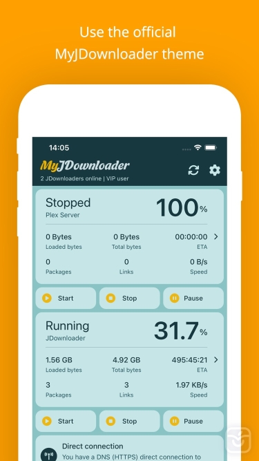 تصاویر MyJDownloader Remote ++