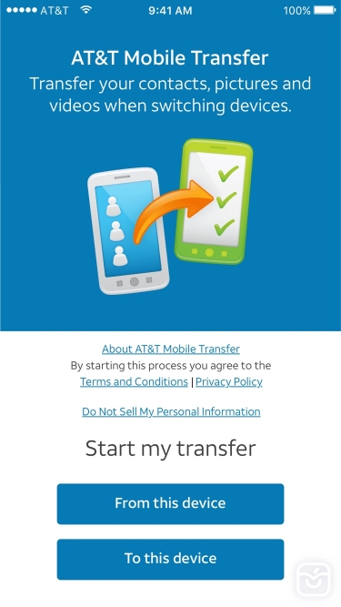 تصاویر AT&T Mobile Transfer