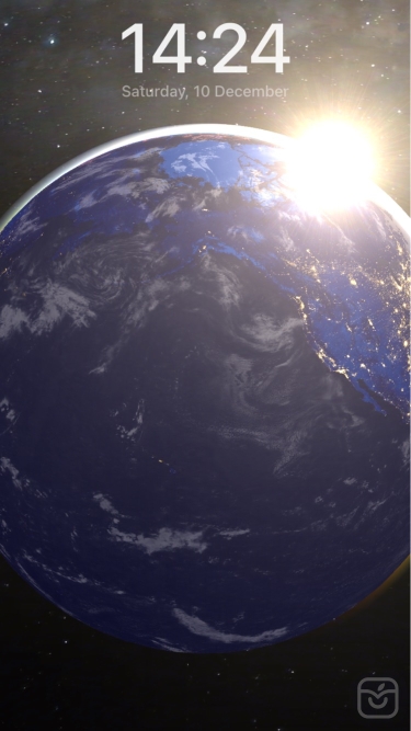 تصاویر 3D Earth & moon, sun and stars ++