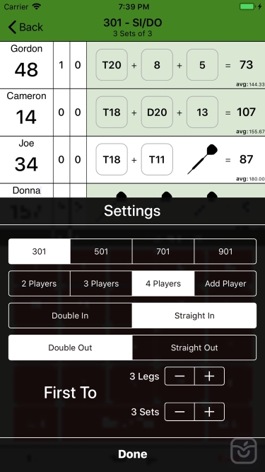 تصاویر Simple Darts Scoreboard