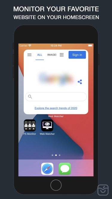تصاویر Web Watcher Widget
