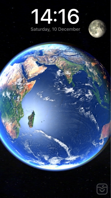 تصاویر 3D Earth & moon, sun and stars ++