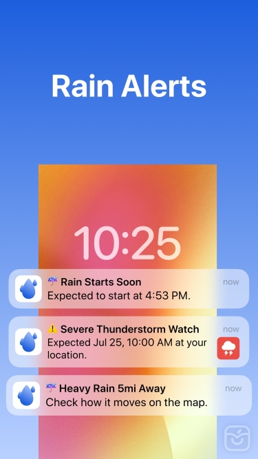 تصاویر Rain Viewer: Weather Radar Map ++