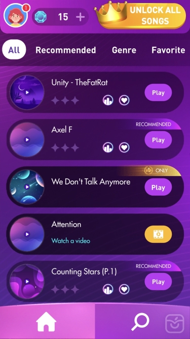 Music Unity-Thefatrat : 5 game Tiles Hop, Hope Ball,Don t Beat