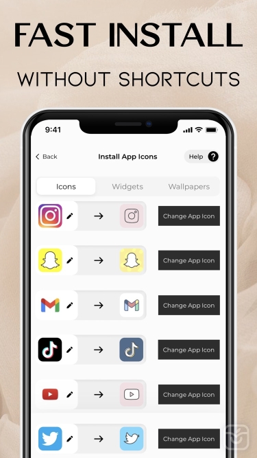 تصاویر ScreenKit- App Icons & Widgets
