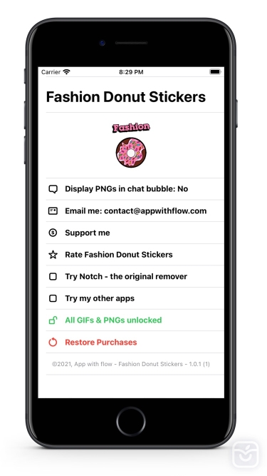 تصاویر Fashion Donut - GIFs Stickers