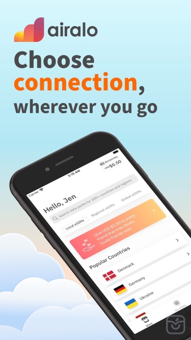 تصاویر Airalo: eSIM Travel & Internet ++