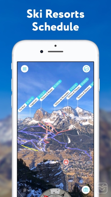 تصاویر Hiking Maps - PeakVisor ++