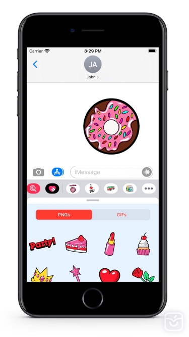 تصاویر Fashion Donut - GIFs Stickers