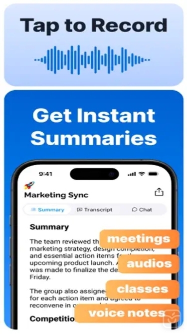 تصاویر Summary - AI Note Taker