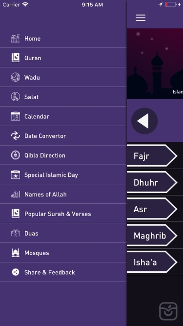 تصاویر Muslim App: Azan, Quran, Qibla
